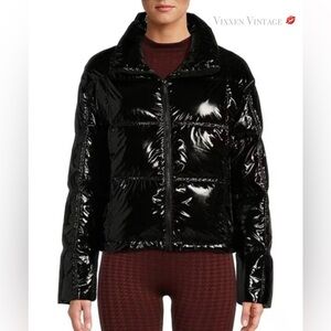 ANTONIO MELANI GLOSSY ‘SKI PUFFER JACKET’ IN BLACK